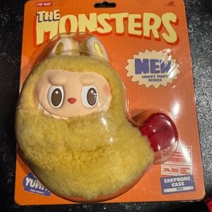 Pop Mart Labubu Monsters Wacky Mart Shrimp Earphone Case New SOLD OUT QR Verify